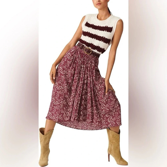 ba&sh Lenny  Hi-Lo Maxi Skirt NWT - Picture 11 of 12